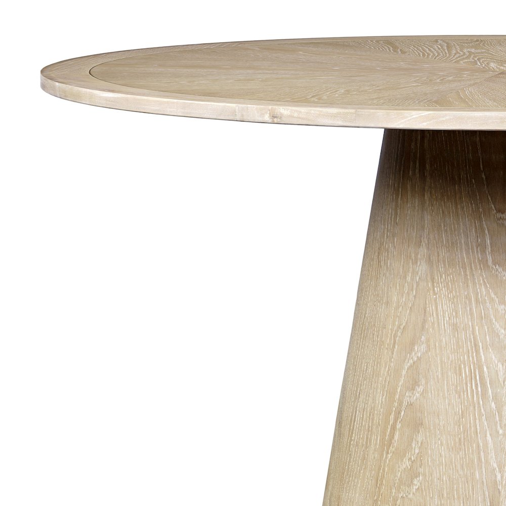 Bonn Mid-Century Modern 50" Round Pedestal Dining Table
