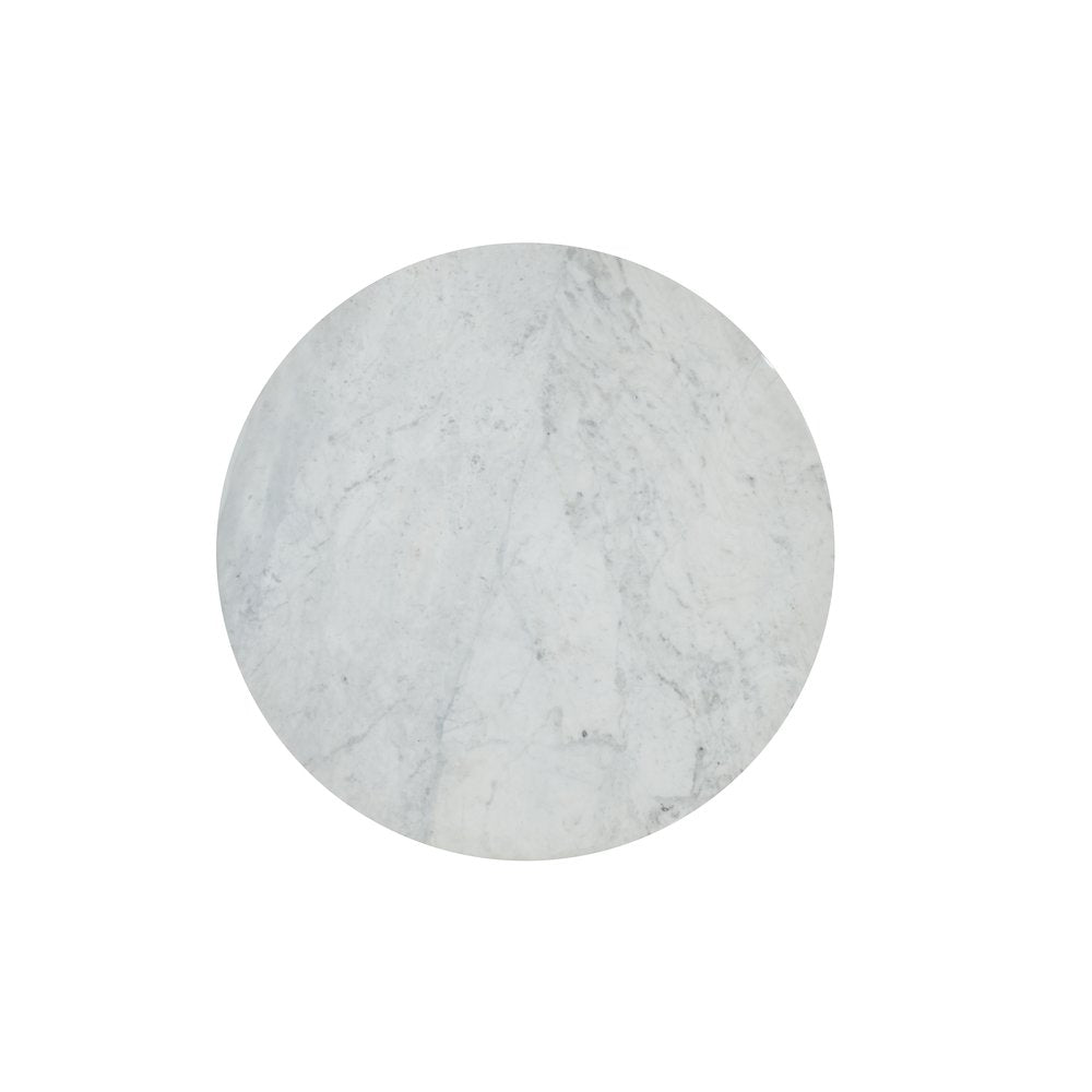 Rowan 54" Modern Luxury Pedestal Round Marble Dining Table