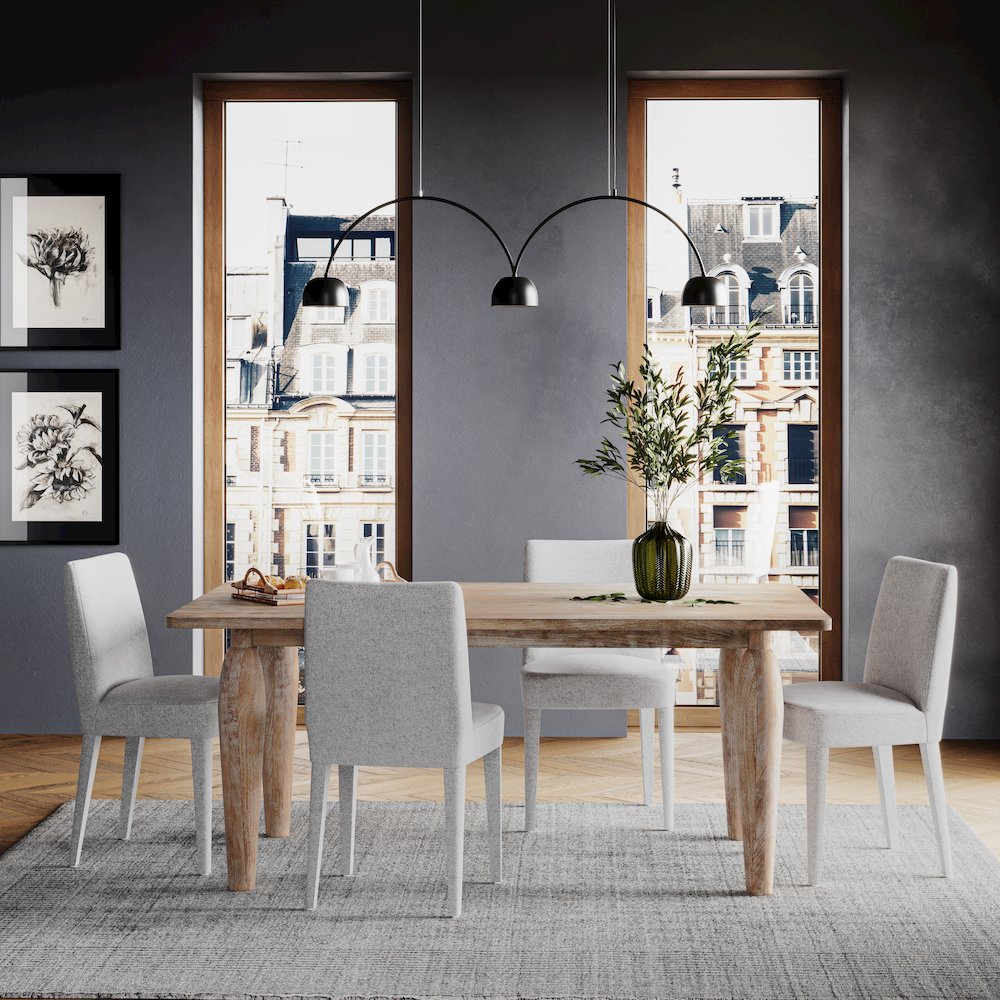 Mid-Century Modern Contemporary Upholstered Vintage Dining Chair (Set of 2)