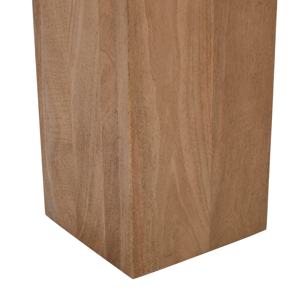 Modern Rustic 54" Solid Wood Double Pedestal Coffee Table
