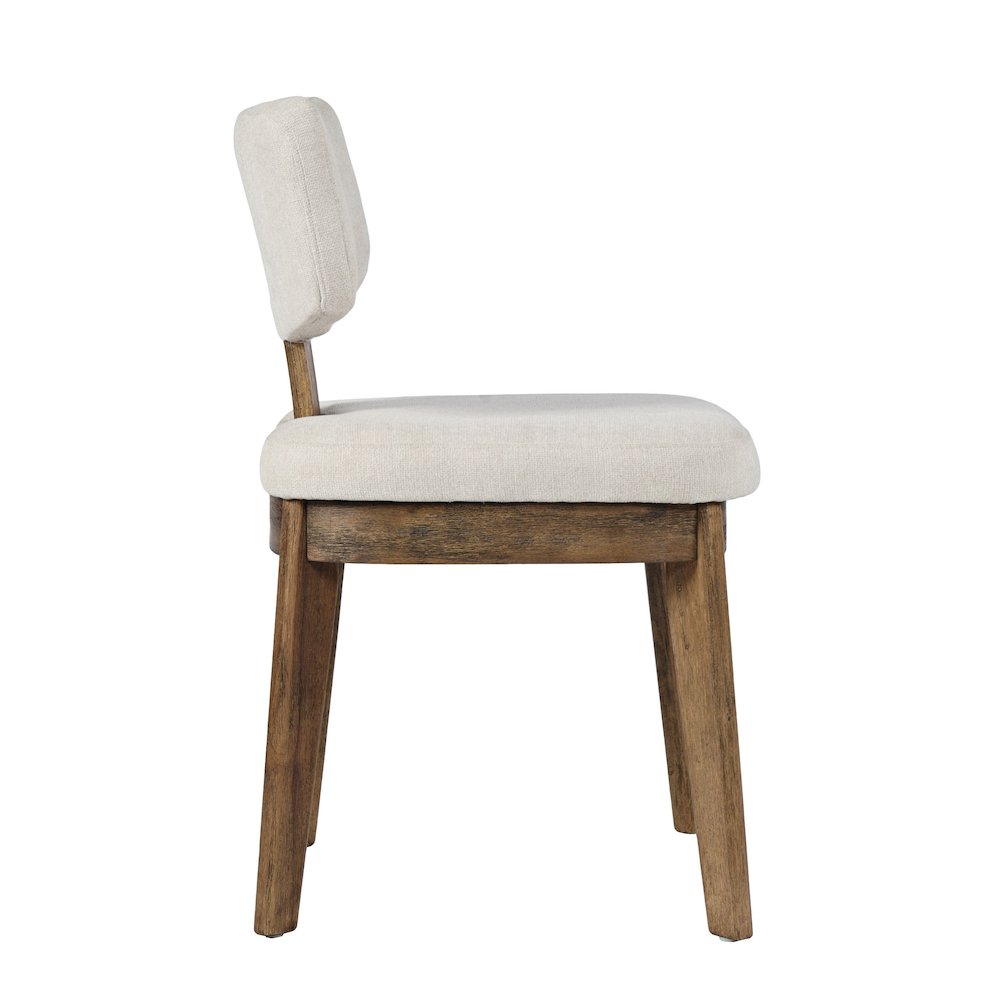 Tate Mid-Century Modern Split Back Upholstered Dining Chair (Set of 2)