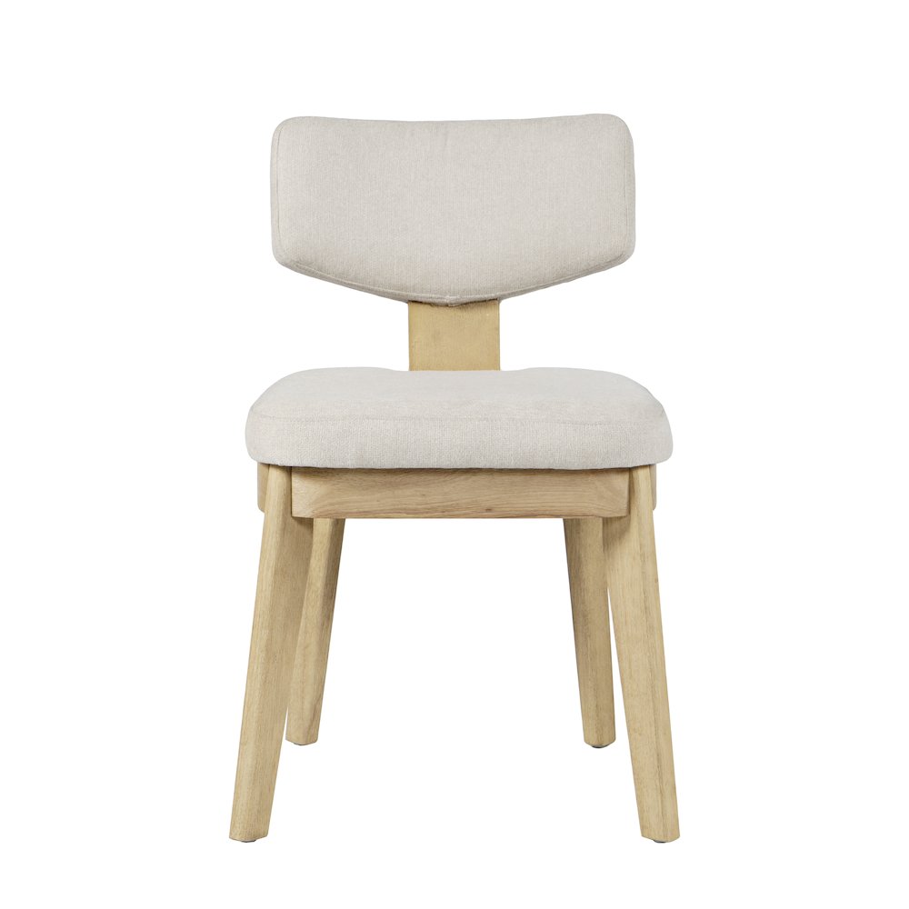 Tate Mid-Century Modern Split Back Upholstered Dining Chair (Set of 2)