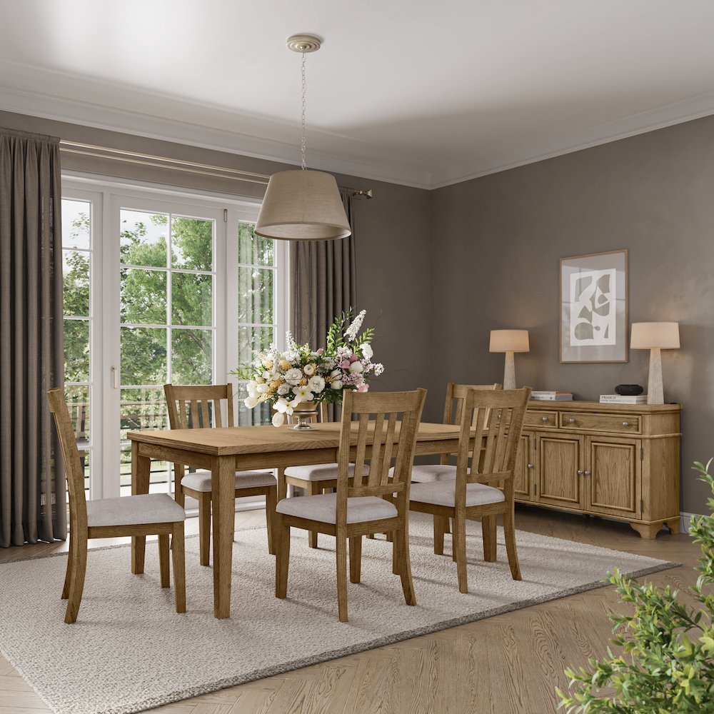Brentwood Modern Transitional Slatback Dining Chair - Set of 2