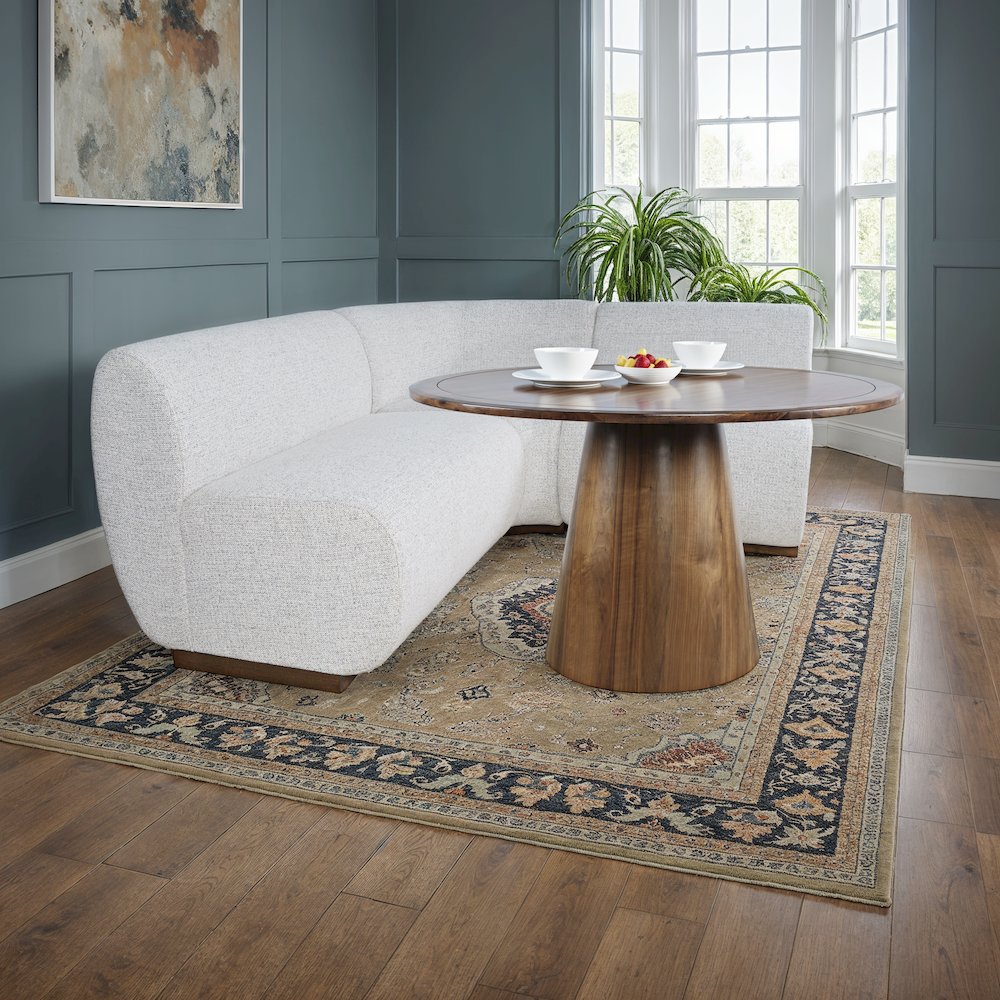Modern Banquette Upholstered Sectional Bench Seating with Performance Fabric