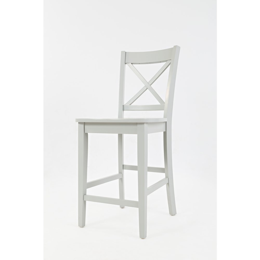 Simplicity Solid Wood Classic X-Back Counter Stool (Set of 2)