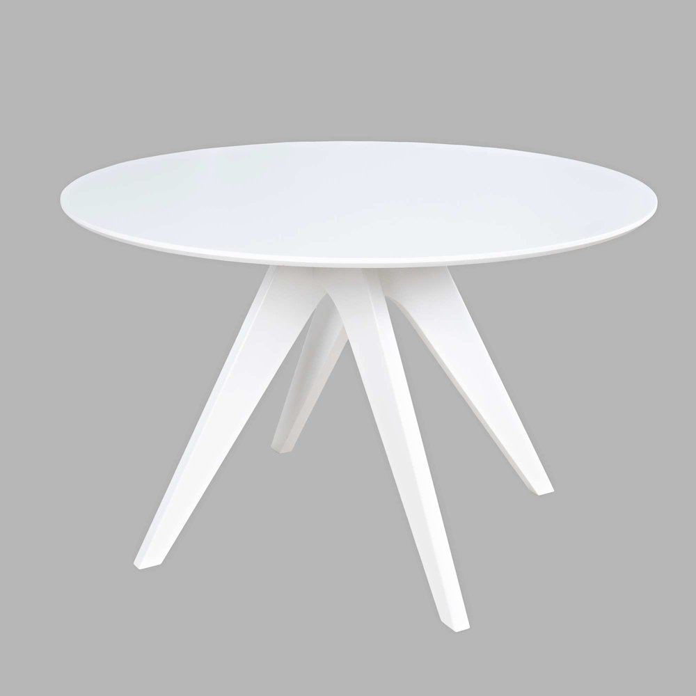 Axis Mid-Century Modern 47" Round Cross-Base Dining Table