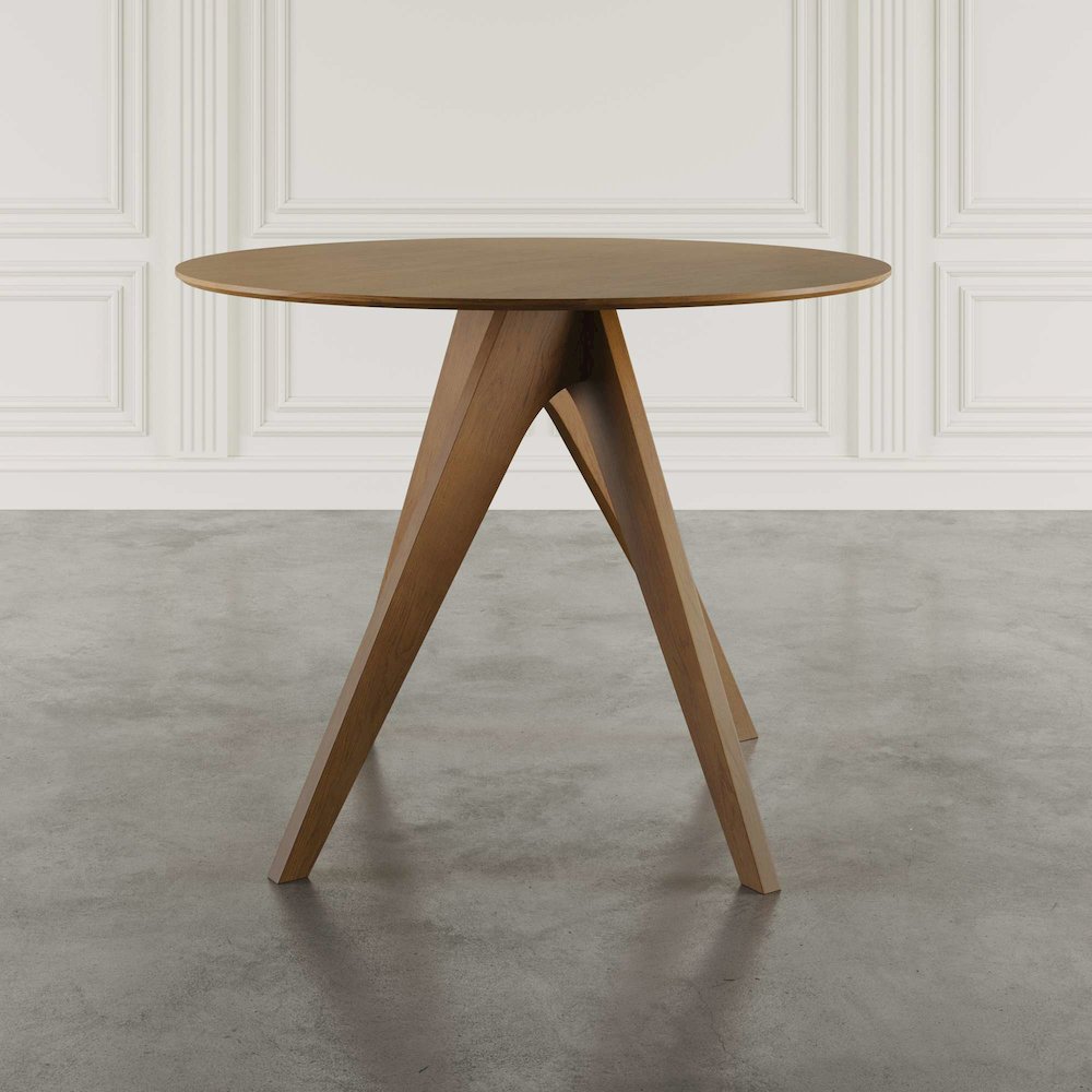 Axis Mid-Century Modern 47" Round Cross-Base Counter Height Dining Table