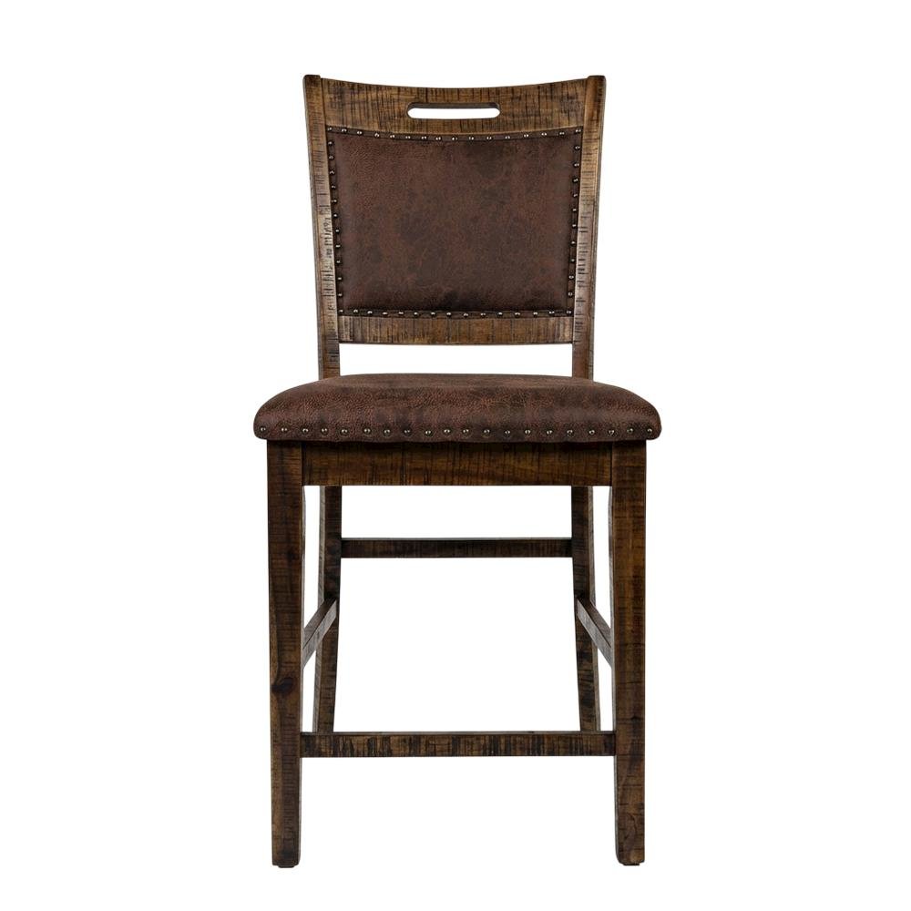 Upholstered Back Counter Stools Set of 2, Accent Bar Stools for Kitchen