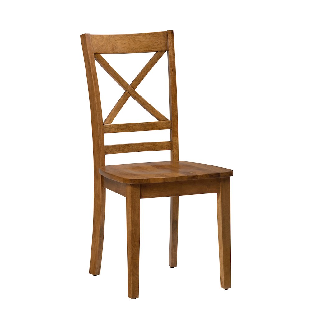 Simplicity Solid Wood Classic Cross-Back Dining Chair (Set of 2)