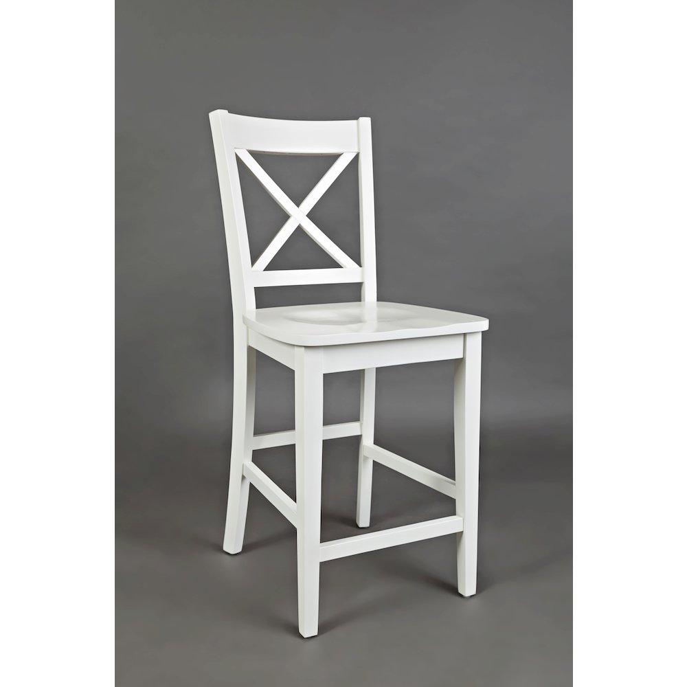 Simplicity Solid Wood Classic X-Back Counter Stool (Set of 2)