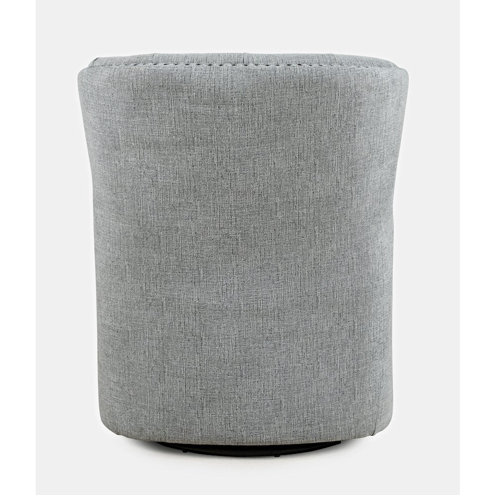 Bryson Transitional Upholstered Swivel Chair with Nailhead Trim