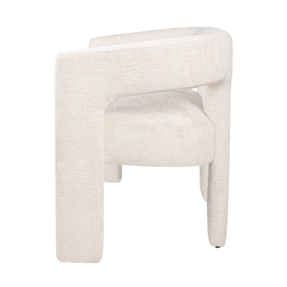 Elegant Brown Upholstered Sculpture Bench with Jacquard Fabric and Plywood Frame