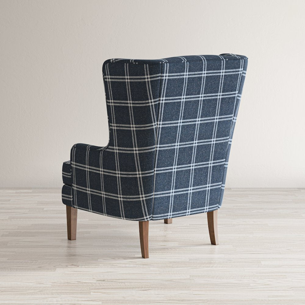 Lacroix Traditional Upholstered Wingback Accent Chair
