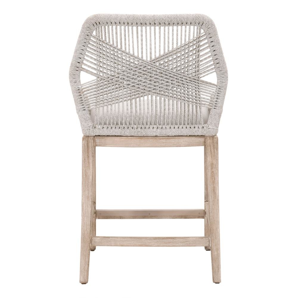 Gray Counter Stool with Mahogany Frame, Brown Bar Stool and Bar Chair Design