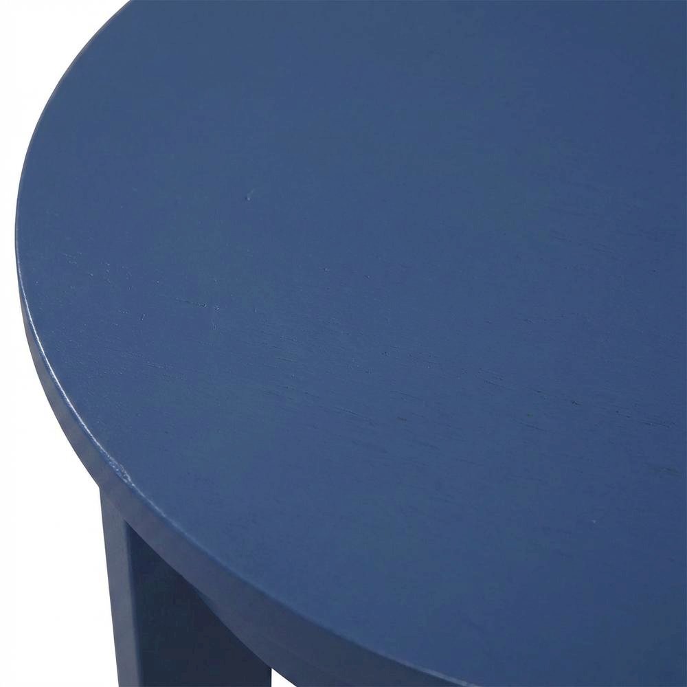 Round End Table with Smooth Surface and Durable Construction
