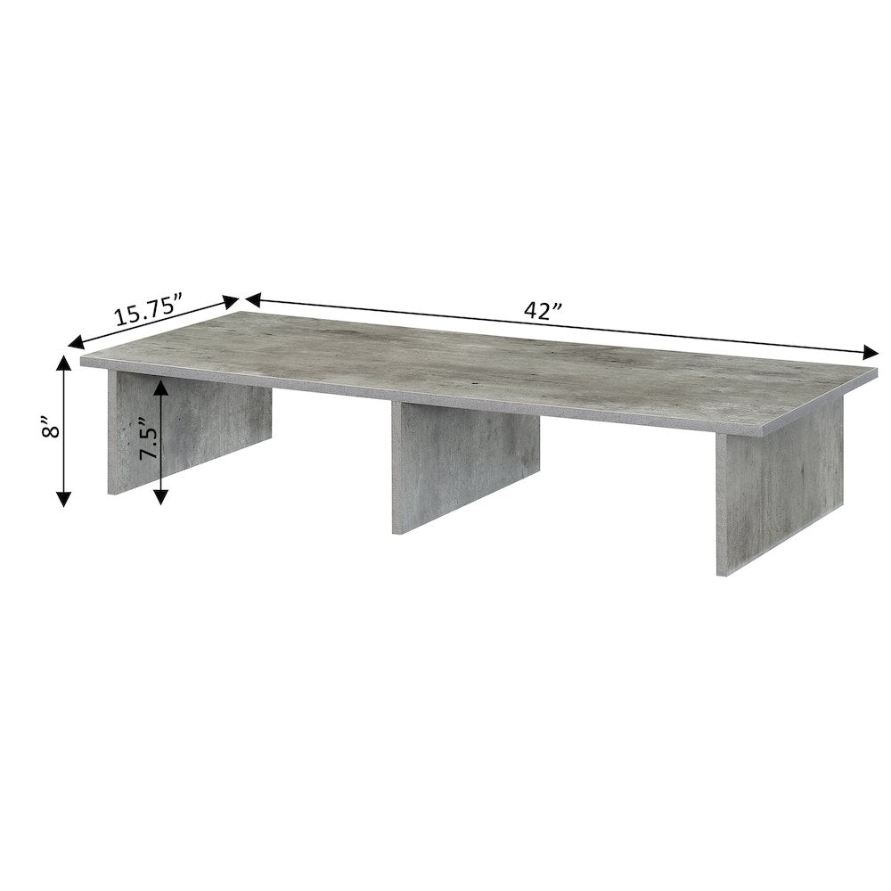 Designs2Go TV/Monitor Riser for TVs up to 46 Inches Faux Birch
