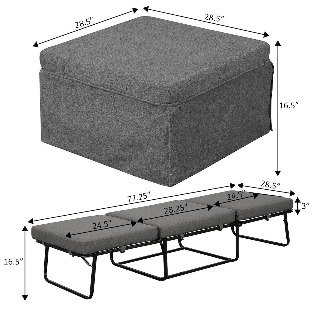 Folding Bed Ottoman Coffee Table