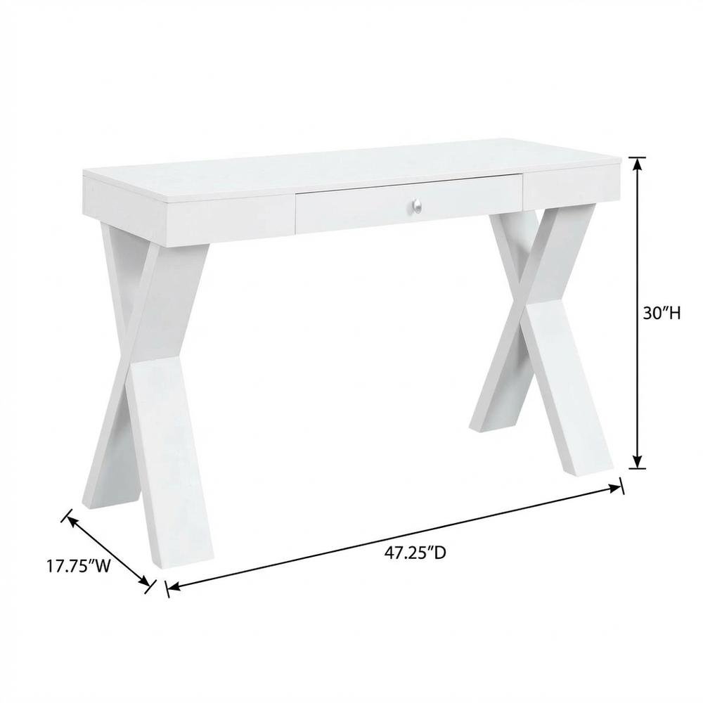 Wooden Office Desk With Drawer In Modern Design For Home And Workspace