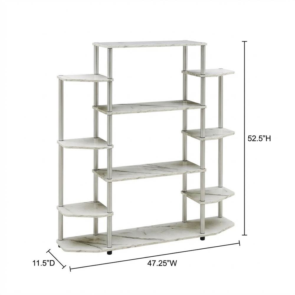Contemporary Wall Unit Bookshelf with Modern Storage and Display Space