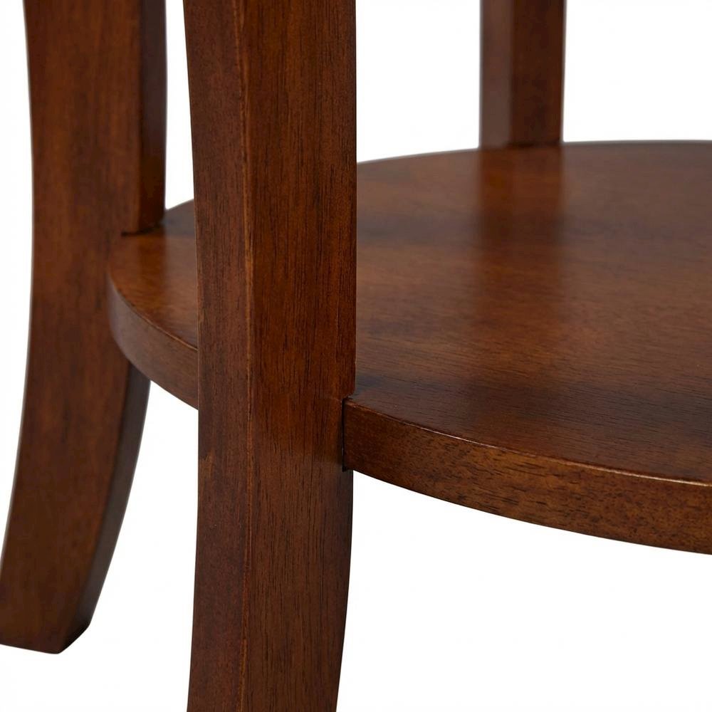 Round End Table with Smooth Surface and Sturdy Frame