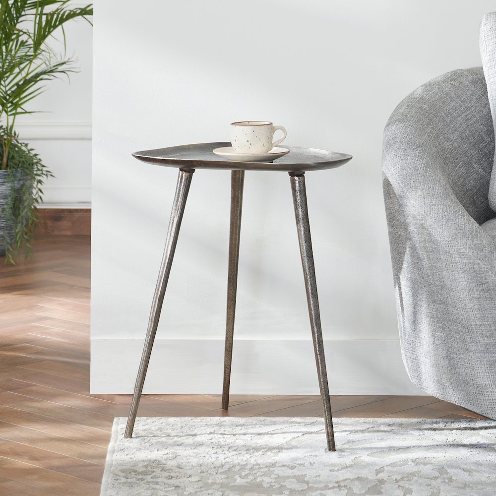 Bali Metal Tall End Table