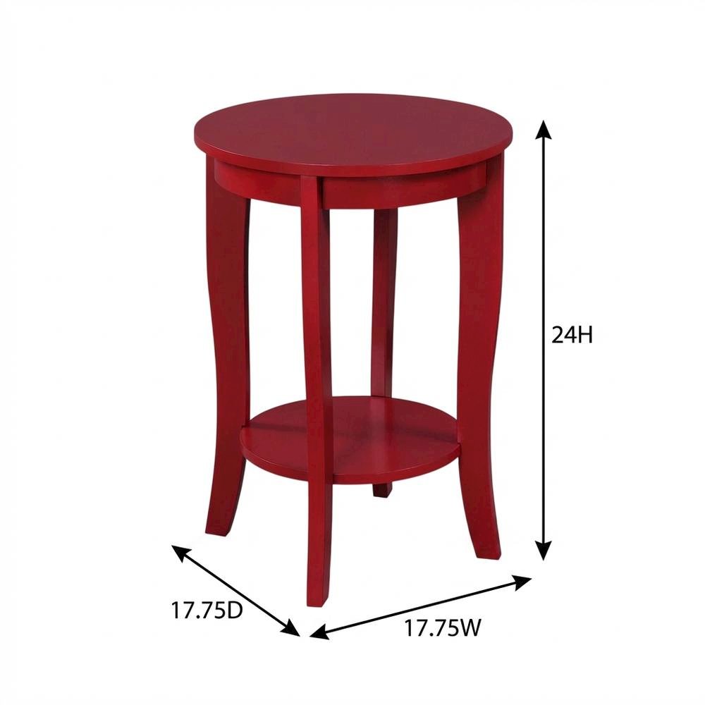 Round End Table with Modern Design and Durable Construction