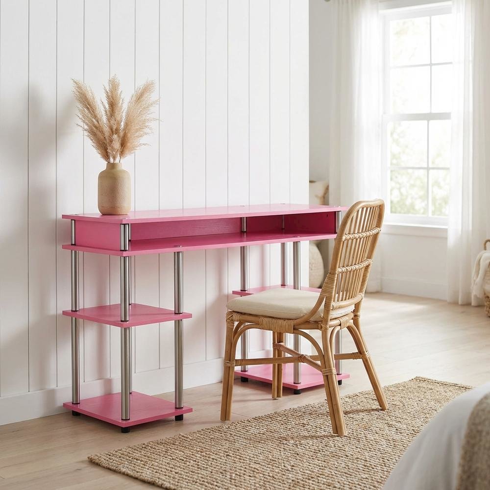 Laminated Student Desk, Steel Poles, Plastic Elements Suitable For Home Office