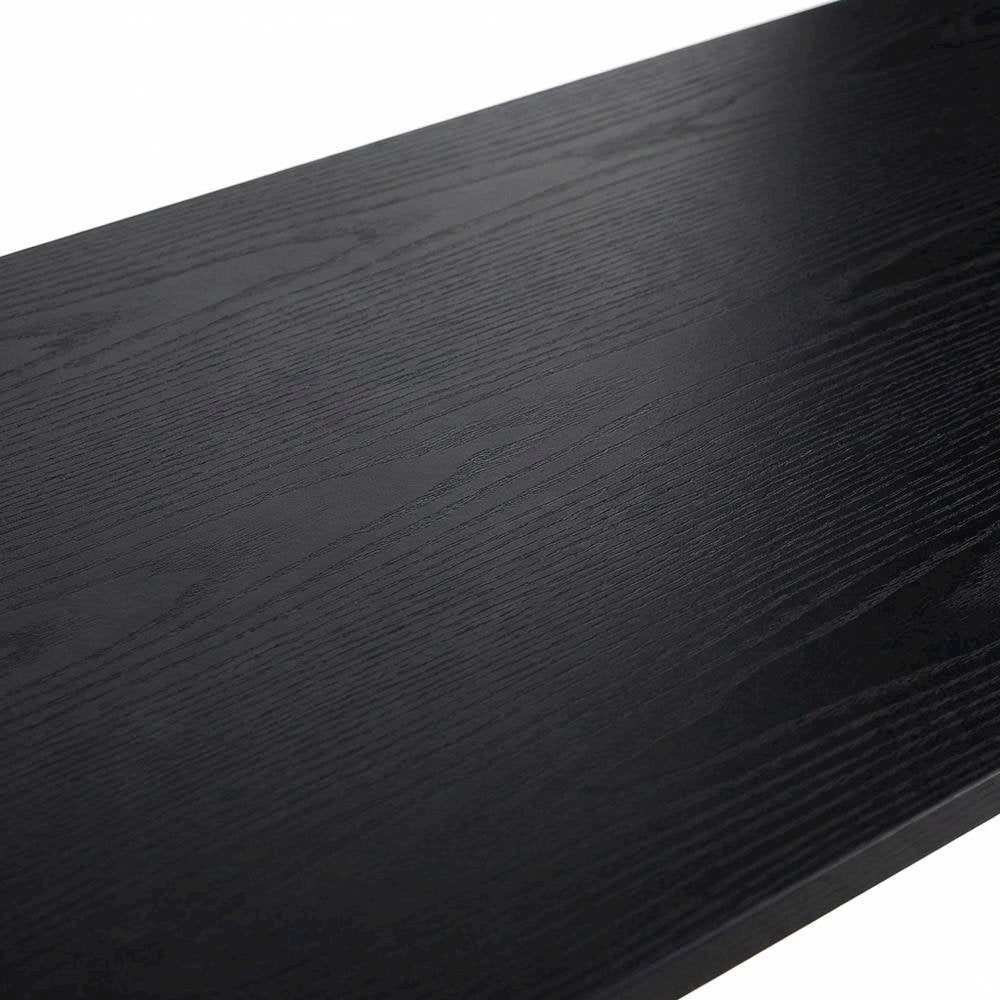 Black Folding Desk With Compact, Space-Saving Design And Sturdy Construction