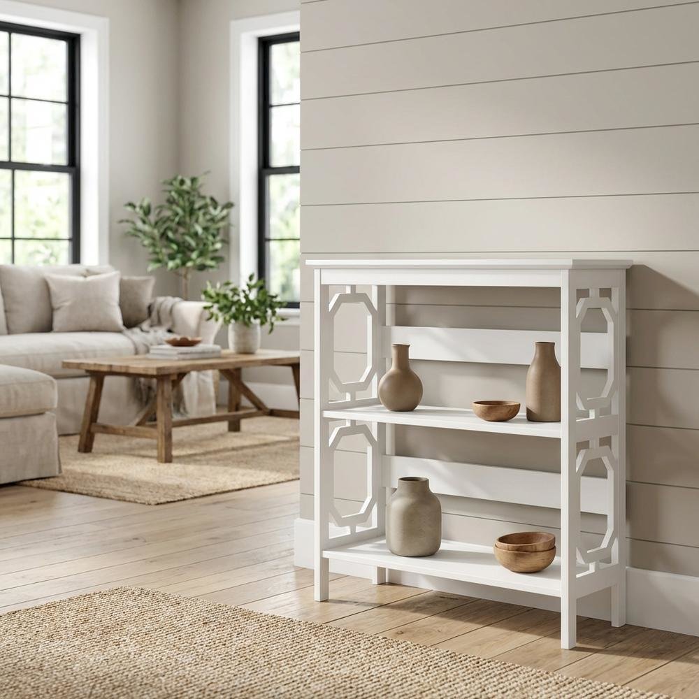 3-Tier Bookcase with Durable Non-Lead Base Paint Finish