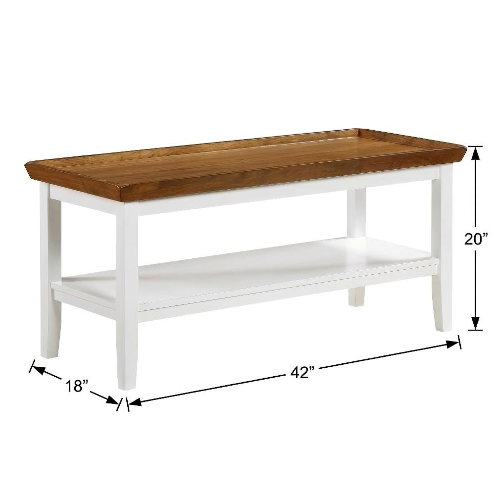 Multi Coffee Table with Shelf and Storage Space, 36 lb Weight