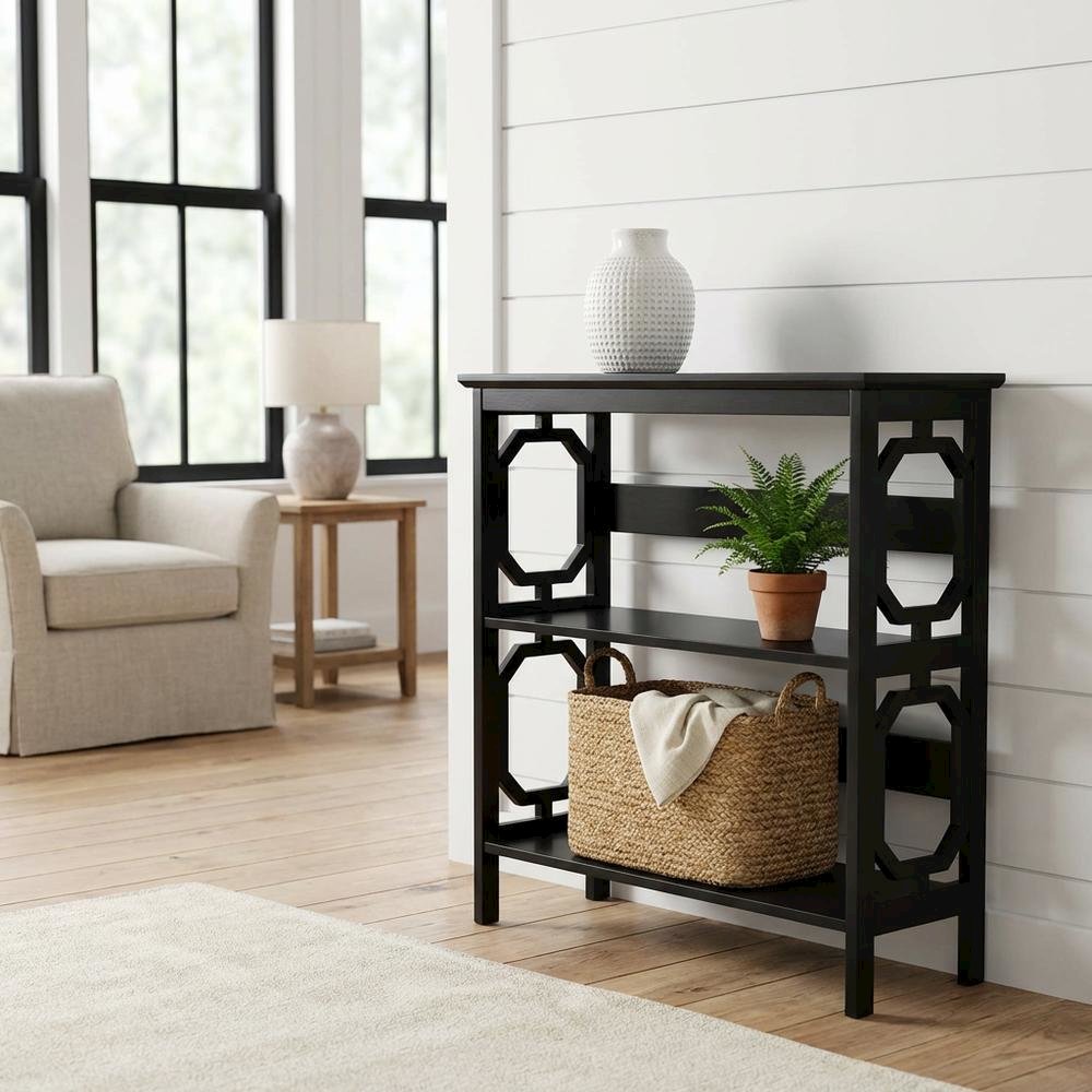 Wooden 3-Tier Bookcase with Non-Lead Base Paint for Stylish Storage
