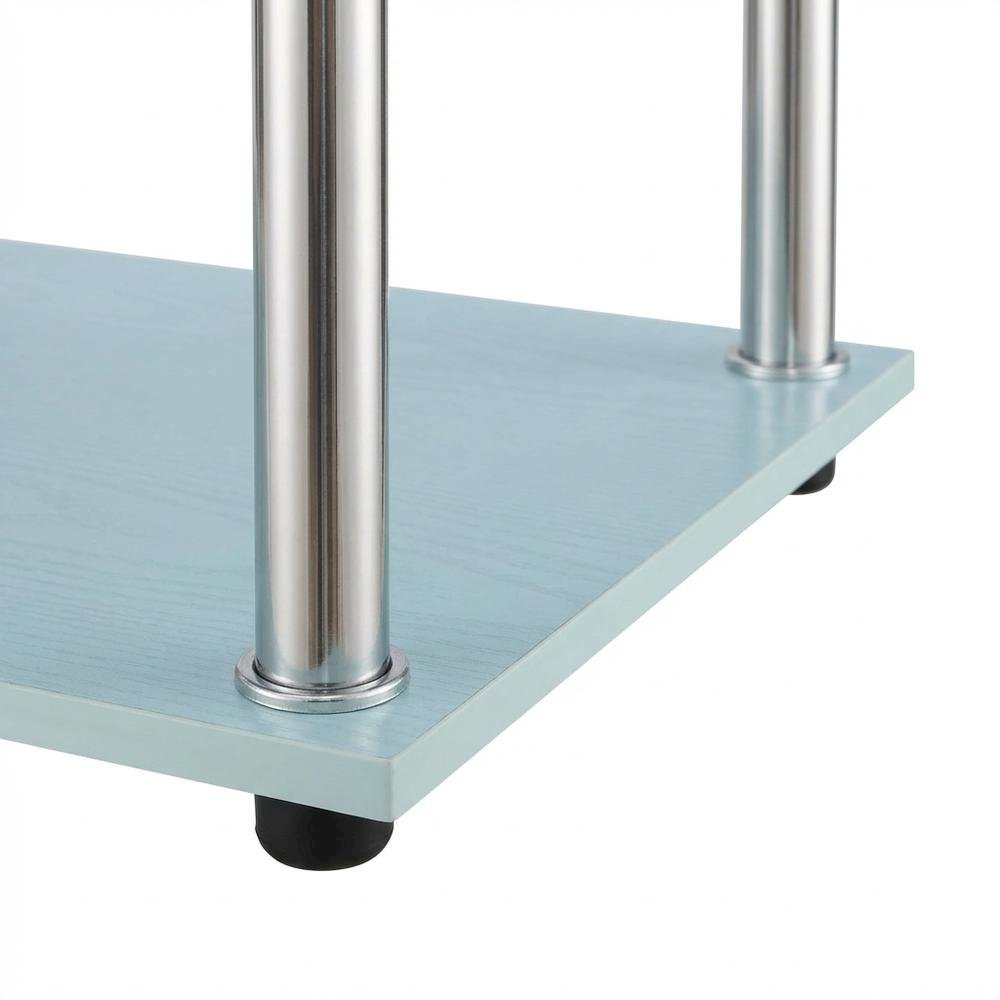 Durable Student Desk With Shelves And Stainless Steel Frame For Study Space