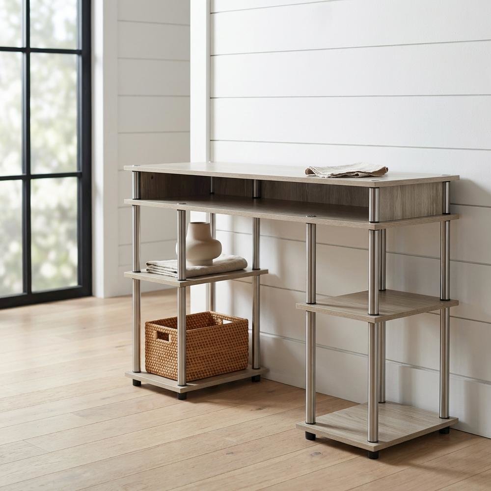 Compact Student Desk With Shelves For Organizing Workspace