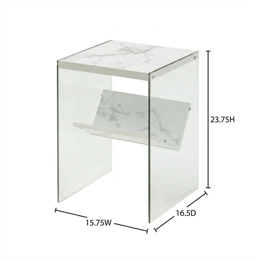Wooden End Table with Durable Finish and Modern Design
