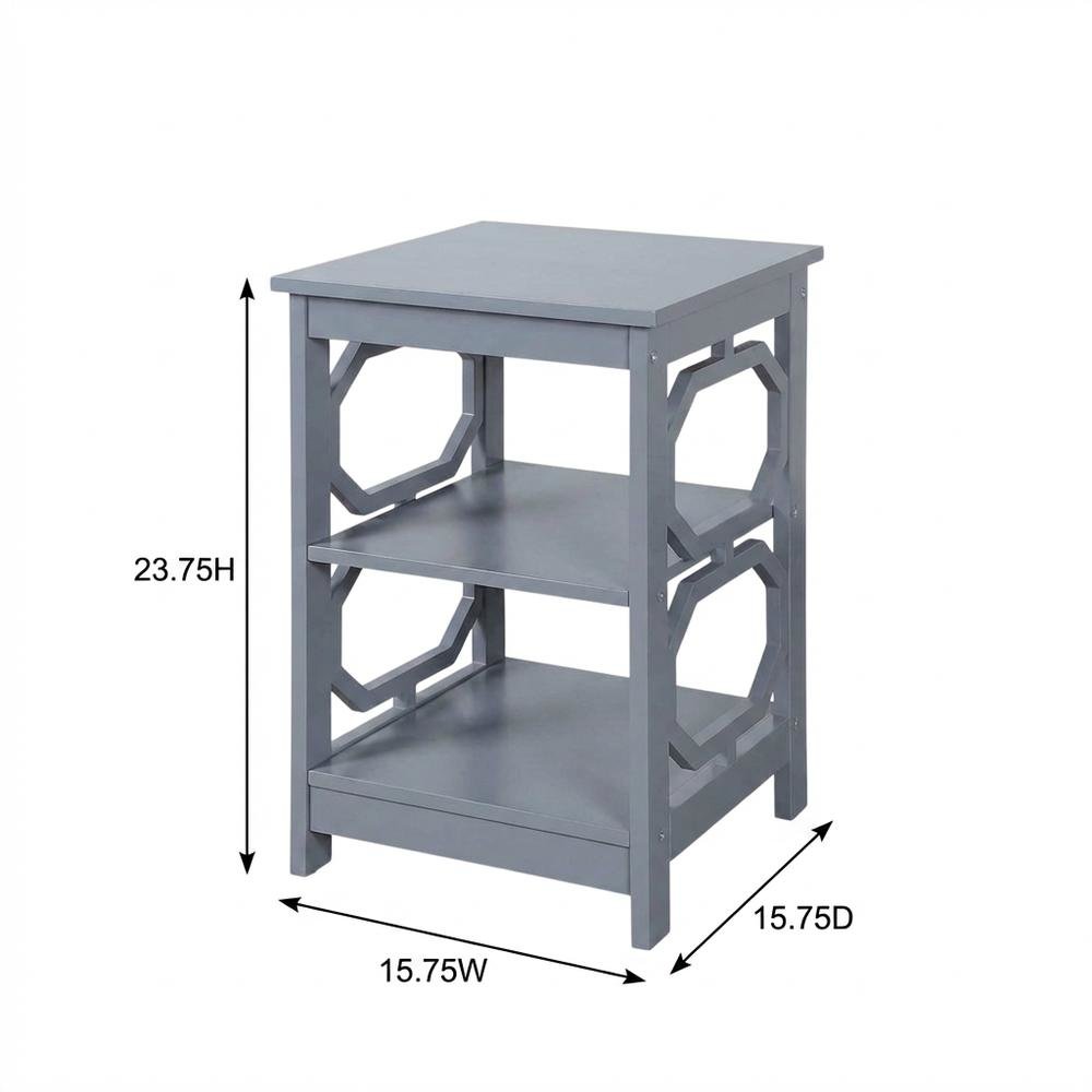 Black End Table with Modern Design and Solid Construction