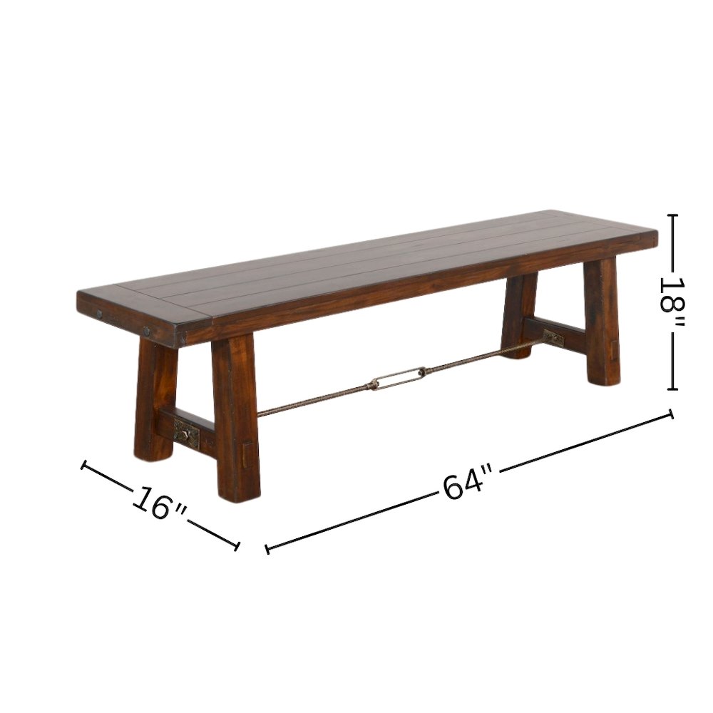 Beige Wood Bench, Solid Wooden Bench for Indoor Use, Small Entryway Bench