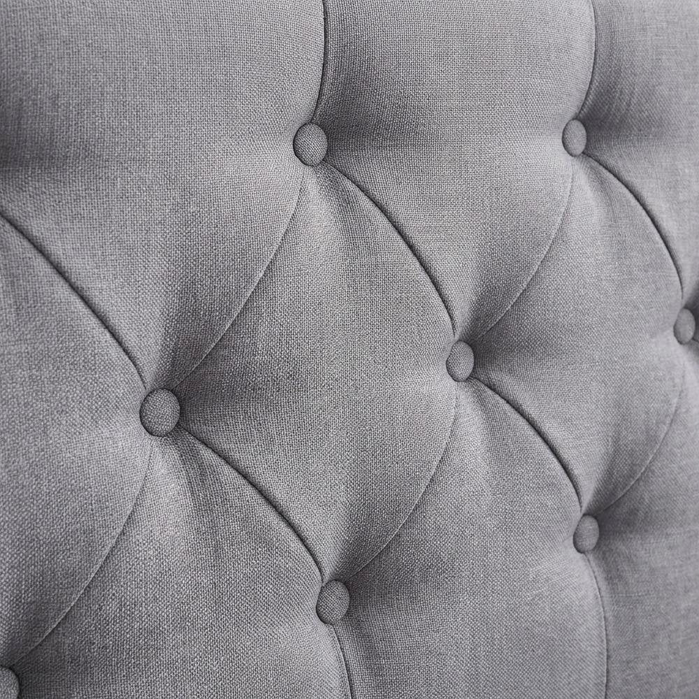 Gray Upholstered Twin Daybed With Trundle, Modern Classic Design