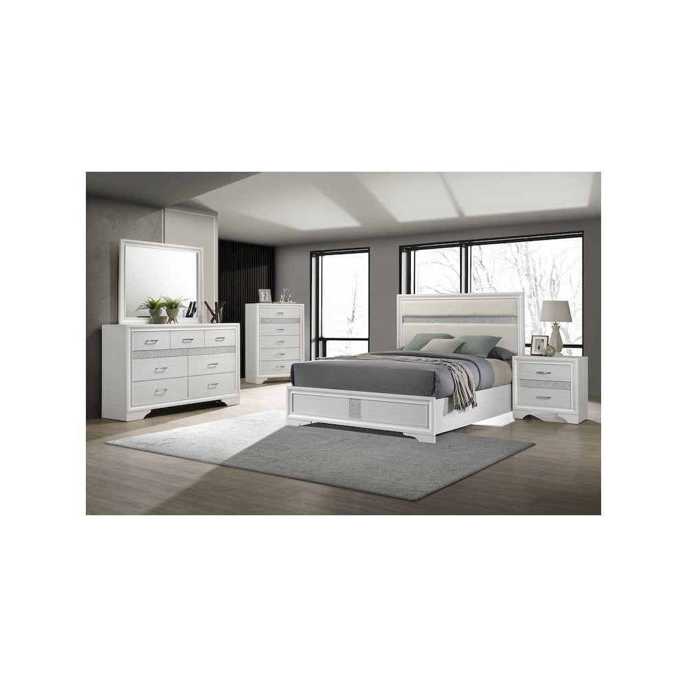 Miranda 5-piece California King Bedroom Set White