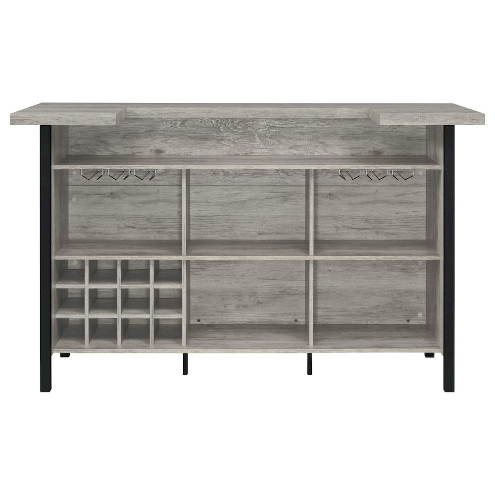 Elegant Wine Cabinet – Freestanding Kitchen Bar with Glass Storage
