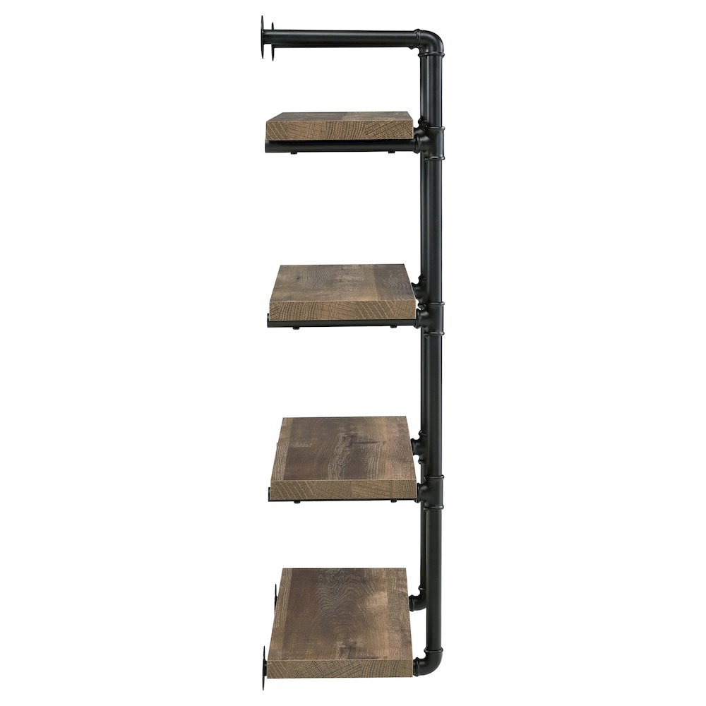 Rustic Wall Shelf – Stylish Shelves for Room Wall with Four Tiers