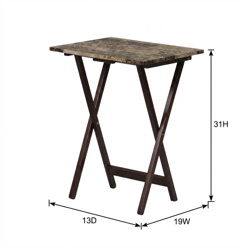Brown, Tray Table, Removable Tray Top, Quality Build
