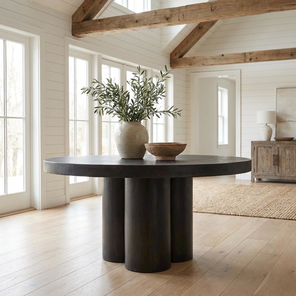 Black Outdoor Coffee Table with Aluminium Top and Metal Frame Durable Design