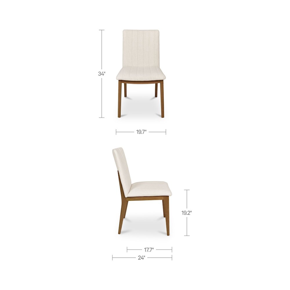 Demi Dining Chair Cream-Set of Two