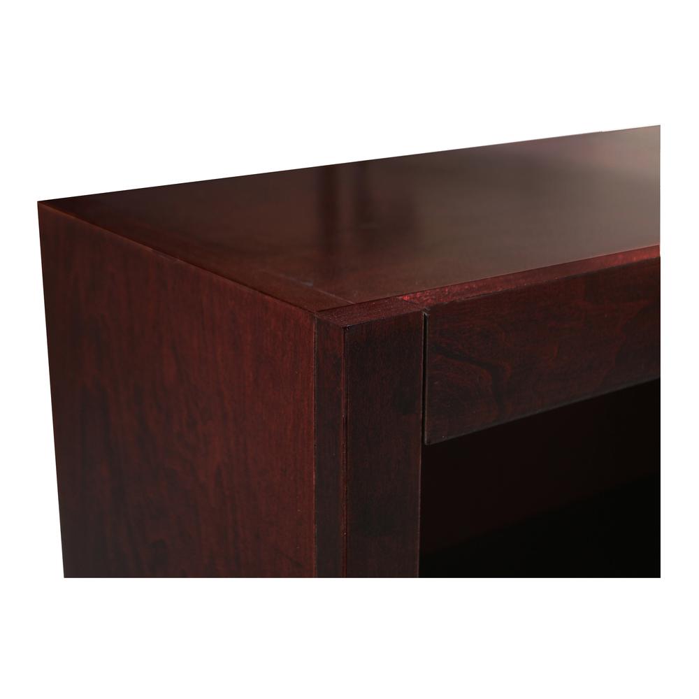 Concepts in Wood Double Wide Bookcase, 12 Shelves, Cherry Finish