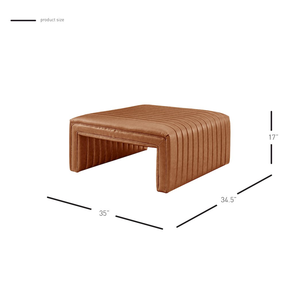 Atkinson Faux Leather Coffee Table/Ottoman