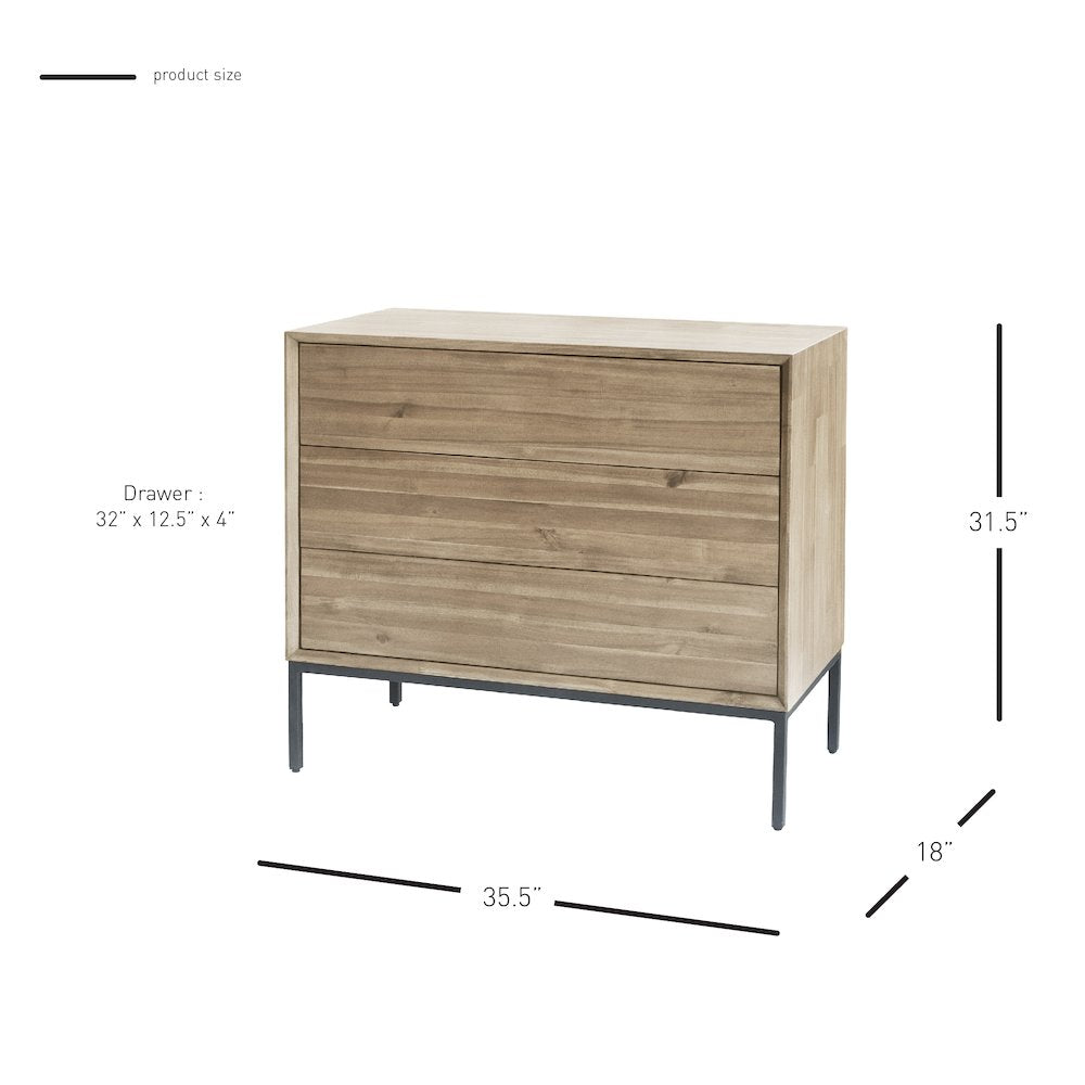 Hathaway Chest 3 Drawers