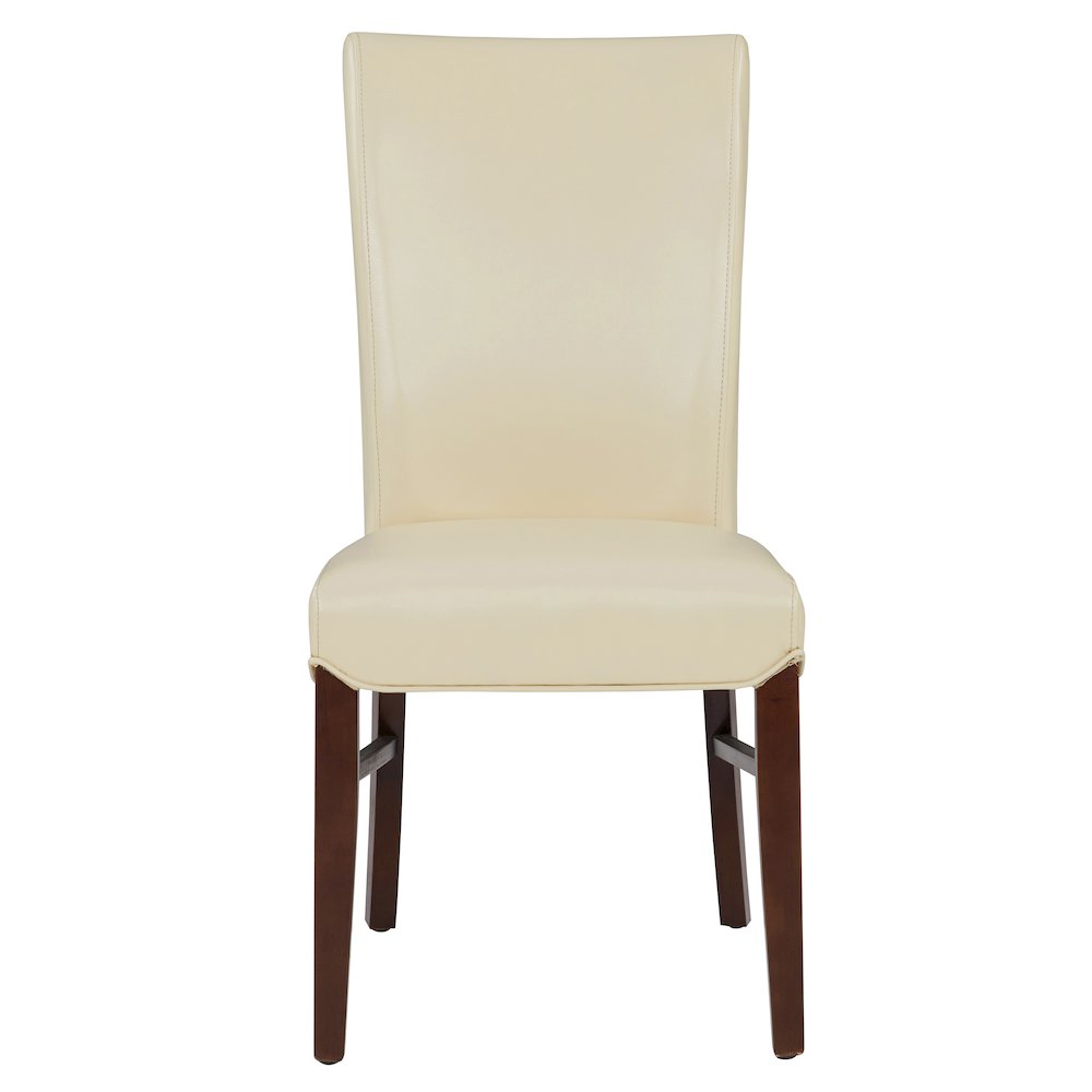 Bonded Leather Dining Chair,Set of 2, Cream