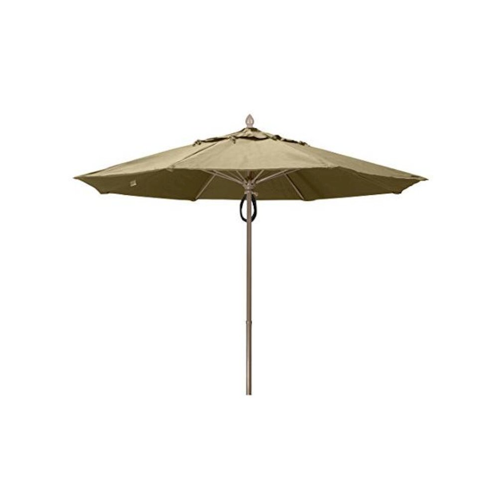 9' Oct Market 8 Rib with Antique Beige Marine Grade Solution Dyed Acrylic Canopy
