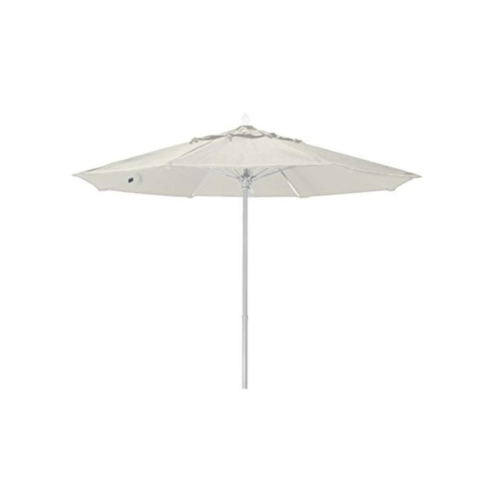 7.5' Oct Market 8 Rib with Natural White Marine Grade Solution Canopy