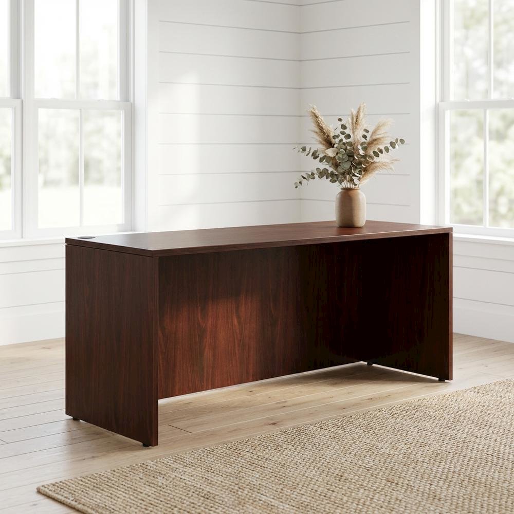 Mahogany Office Desk With Elegant Finish For Professional Workspace